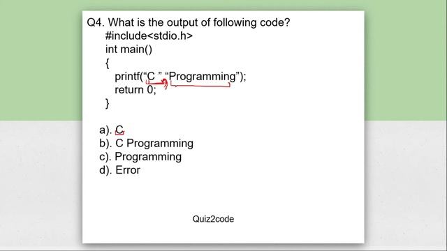 C language: Everything about printf() function with MCQs смотреть онлайн