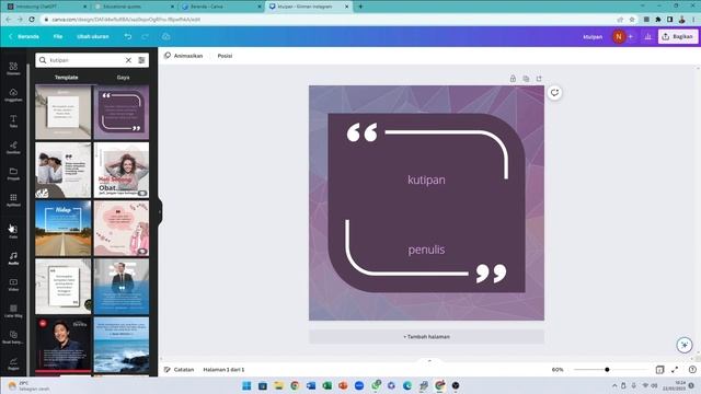 BUAT KONTEN MEDIA SOSIAL SECARA MASAL DENGAN CHATGPT DAN CANVA смотреть онлайн