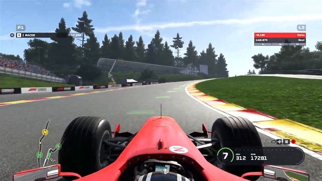 F1 2019 - Ferrari F2004 Screaming V10,  Practise At SPA (Gameplay)