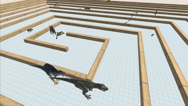 Last Survivor. Touched out, Swirl course. Pteranodon edition! | Animal Revolt Battle Simulator смотреть онлайн