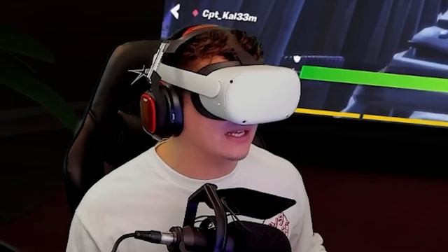 Playing Fortnite in VR! (Oculus Quest 2) смотреть онлайн