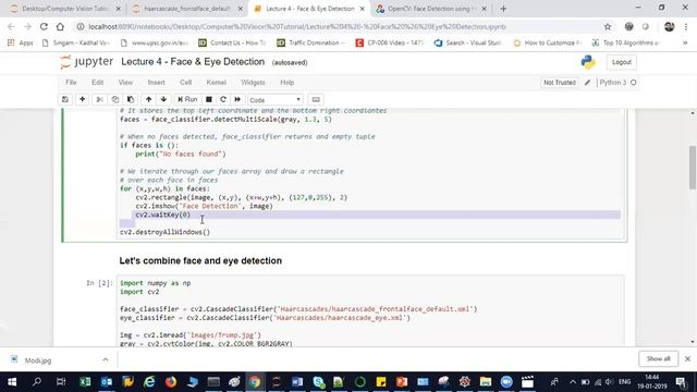 Face and Eye Detection from Images using HAAR Cascade Classifier смотреть онлайн
