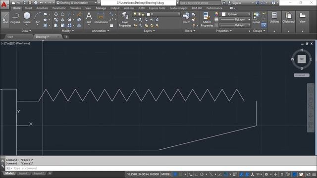 AutoCAD 2016 2D - Exercise 25 смотреть онлайн