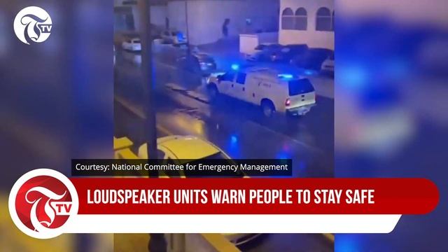 Loudspeaker units warn people of need to stay safe смотреть онлайн