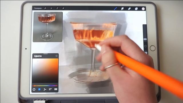 РИСУЮ ЗАВТРАК В ПРОКРИЭЙТ №3 (живопись на iPad) смотреть онлайн