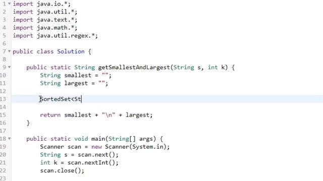 16. Java Substring Comparisons - String | Java | Hackerrank смотреть онлайн