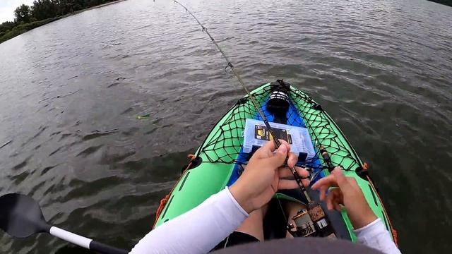 Crazy Shallow Walleye Swimbait Bite Kayak Fishing | Scary Storm Clouds!! смотреть онлайн