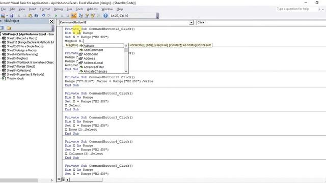 Excel VBA & Macros | Range Object: Count Property | Sinhala Tutorial смотреть онлайн