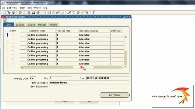 INV Viewing Pending Transactions, Oracle Applications Training смотреть онлайн