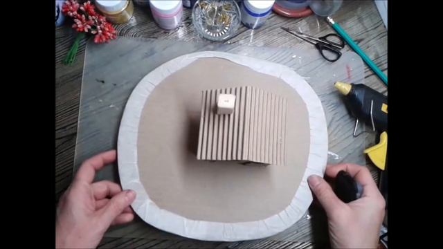 Новогодняя поделка из картона. Светильник. смотреть онлайн