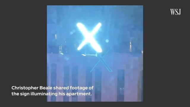 Elon Musk's X Installs Giant Flashing Sign Atop San Francisco HQ | WSJ News смотреть онлайн