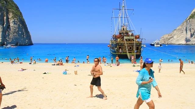 navagio beach - Zakynthos 2016 - HD best beach on earth... смотреть онлайн