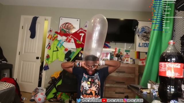 IShowSpeed Makes The Biggest Condom Balloon Ever ?