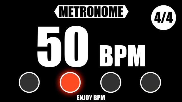50 BPM 4/4 Metronome смотреть онлайн