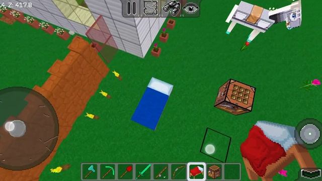 MultiCraft ???Покажу вам как делать кровать любым цветом , это очень интересно))) смотреть онлайн