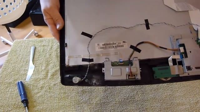 Разборка монитора View Sonic VX2451MH-Led смотреть онлайн