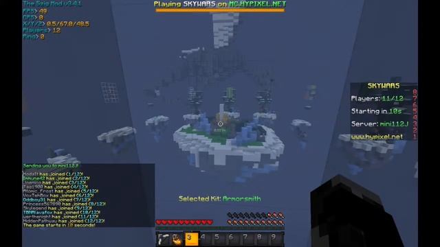 Fly hacker game? Hypixel Skywars #1 смотреть онлайн