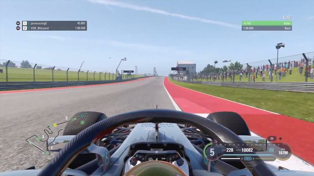F1® 2018 Austin World Record no assist 1.29.783 смотреть онлайн