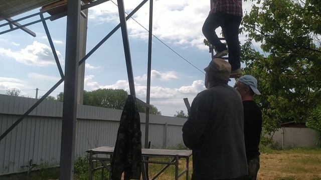 Солнечная электростанция 17 кВт и навес для транспорта 2в1 смотреть онлайн