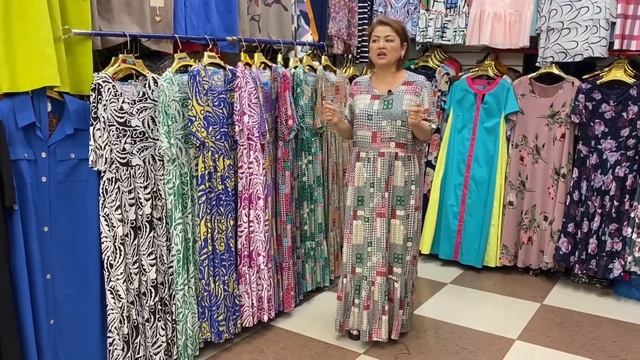 ХЛОПКОВЫЕ ПЛАТЬЯ ИЗ ШТАПЕЛЯ?/ ЛЕТО 2023⛱️/САДОВОД смотреть онлайн