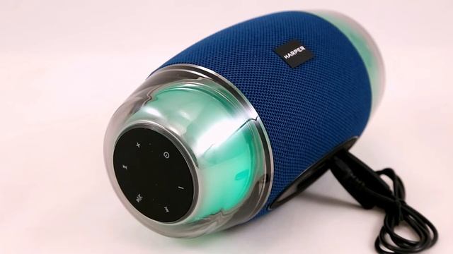 Включение мобильной колонки HARPER PSL-025 с подключённым кабелем AUX смотреть онлайн