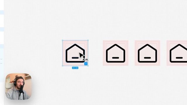 Learn icon design with Figma: Home icon смотреть онлайн