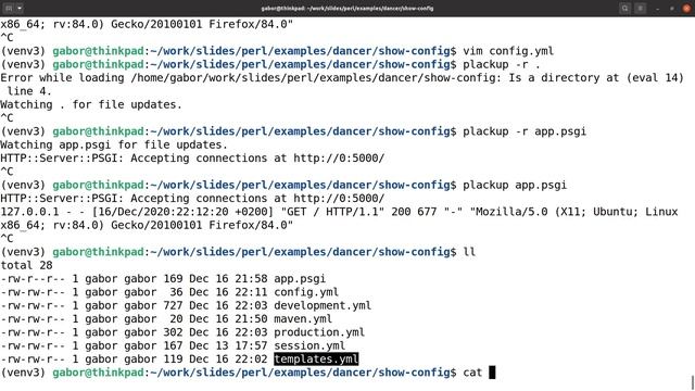 Perl Dancer Part 21: Configuration смотреть онлайн