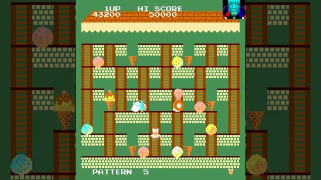 Arcade Game: Peter Pepper's Ice Cream Factory (1984 Data East) смотреть онлайн