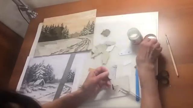 Зимний пейзаж. Урок 3 смотреть онлайн
