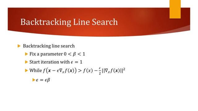 Backtracking Line Search in Gradient Descent смотреть онлайн
