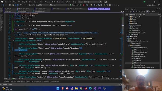 Input group text - e33 - Blazor form components for Bootstrap смотреть онлайн