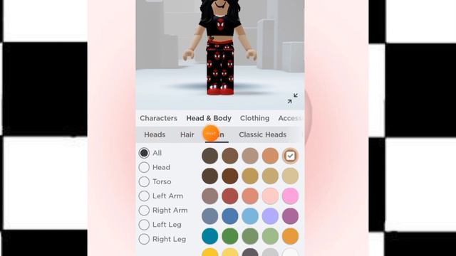 Как зделать другой цвет частей тела в роблокс💗🧋 смотреть онлайн