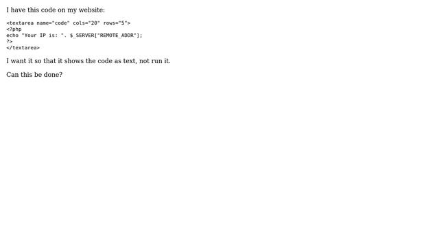 Ubuntu: Displaying code as text php смотреть онлайн