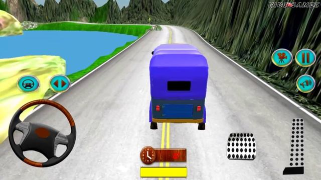 City Tuk Tuk Driving Simulator - Auto Rickshaw Offroad Mountain Driver - Android GamePlay смотреть онлайн