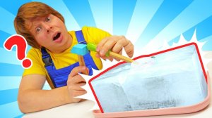 Замораживающая пушка покрыла льдом машинку! Автомастерская - чиним игрушки в видео для мальчиков