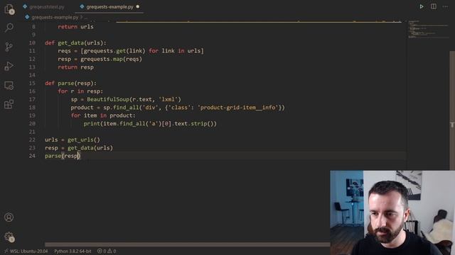 Basic ASYNC Web Scraping Part2 - Grequests Example Python Project смотреть онлайн