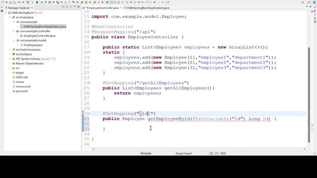 Spring Boot Tutorial: Implementing a GET Mapping to Find Objects by ID смотреть онлайн