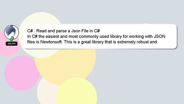 C# : Read and parse a Json File in C# смотреть онлайн