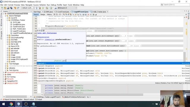 Print JTable in Java Swings смотреть онлайн
