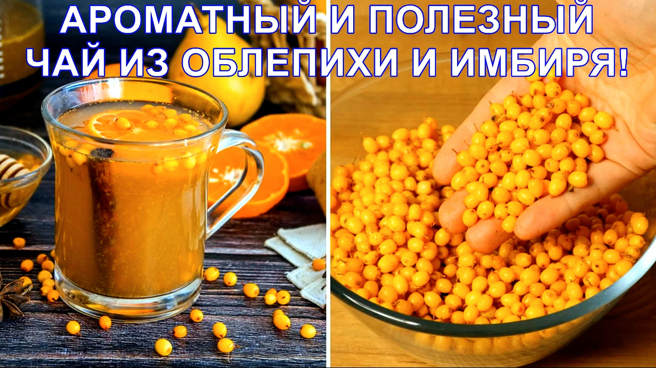 АРОМАТНЫЙ И ПОЛЕЗНЫЙ ЧАЙ ИЗ ОБЛЕПИХИ И ИМБИРЯ!ПРИГОТОВИТЬ ЛЕГКО И БЫСТРО! смотреть онлайн