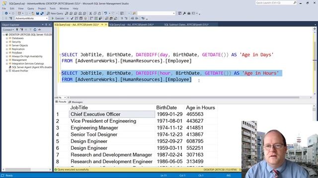 How to Subtract Dates in SQL Server (Years, Days, Hours, Seconds) смотреть онлайн