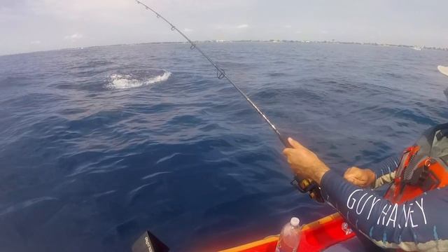 Incredible footage of a huge shark attack while kayak fishing in the ocean. смотреть онлайн