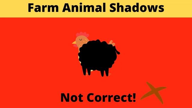 Shadow Matching Farm Animals For Kids | Wrong Shadow Matching Games For Children | Preschool Games смотреть онлайн