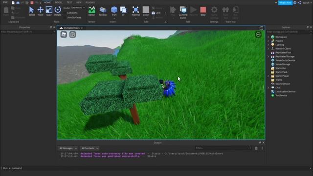 Animated Trees Tutorial Roblox Studio смотреть онлайн