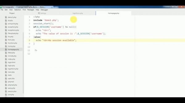 PHP MYSQLi TUTORIAL 24 login form using sessions  in PHP