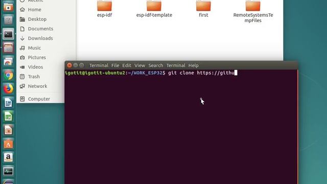 esp32 esp idf template git clone смотреть онлайн
