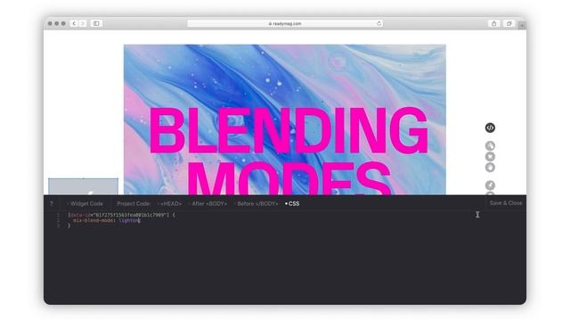 Custom Code in Readymag смотреть онлайн