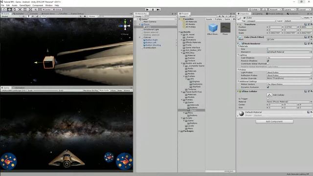 Создание стрельбы космического корабля в unity3d смотреть онлайн