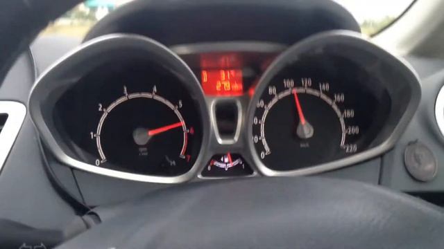 Ford Fiesta mk7 1.6 ti-vct power shift 6speed 0-150km/h смотреть онлайн