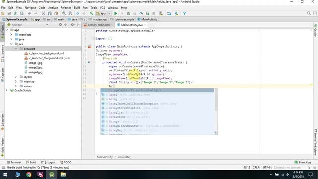 How to Create Image Changer App Using Spinner in Android Studio смотреть онлайн